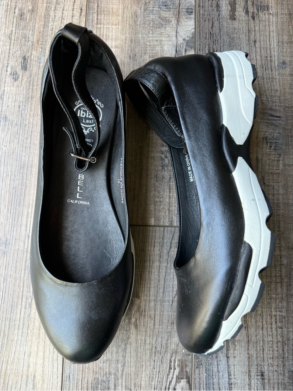 Jeffrey Campbell Ibiza Black Leather Mary Jane Sneakers 10